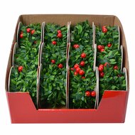 Clayre &amp; Eef | Decoratie slinger kerst (set van 12) Groen 270 cm | 65487