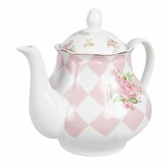 Clayre &amp; Eef | Theepot Roze 20x14x17 cm / 1000 ml | SWRTE