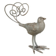 Clayre &amp; Eef | Decoratie beeld Vogel Groen 17x10x20 cm | 6Y5589