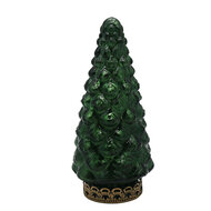 Clayre &amp; Eef | Kerstdecoratie Kerstboom met LED Groen &oslash; 8x16 cm | 6GL4575