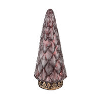 Clayre &amp; Eef | Kerstdecoratie Kerstboom met LED Rood &oslash; 11x24 cm | 6GL4586