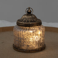 Clayre & Eef | Decoratie met LED Roze ø 10x13 cm / 2xAAA | 6GL4599