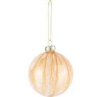 Dekoratief | Hanger bal &#039;Gold Smudge&#039;, glas, 8x8x8cm | A245587