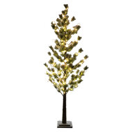 Dekoratief | Decoratieboom &#039;White Bulbs&#039;, groen/wit, pvc, 272 LED, 160cm | A249046