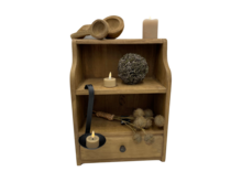 Gruttersbak kastje robuust geleefd hout met la bruin 30 x 40 x 16 cm | 045098 | Home Sweet Home | Landelijke Woonstijl