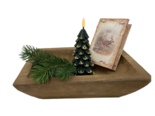 Decoratie Schaal rechthoekig bruin hout 30,5 x 10,5 cm | 165186 | Home Sweet Home | Stoer &amp; Sober