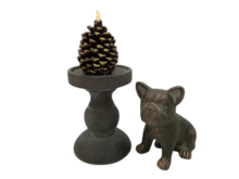 Beeld hond bruin zittend polystone 17 x 18 cm | 801972 | Home Sweet Home | Stoer &amp; Sober Woonstijl