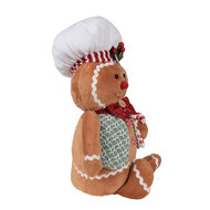 Clayre &amp; Eef | Decoratie peperkoekpop Bruin Wit 19x14x35 cm | 65583