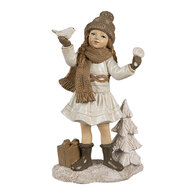 Clayre &amp; Eef | Kerstdecoratie Kind Beige 9x6x16 cm | 6PR4162