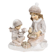 Clayre &amp; Eef | Kerstdecoratie Kind Beige 13x7x15 cm | 6PR4163