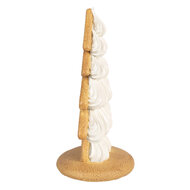 Clayre &amp; Eef | Kerstdecoratie Kerstboom Beige Bruin 13x10x21 cm | 6PR4242