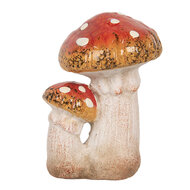 Clayre &amp; Eef | Decoratie Paddenstoelen Rood Wit 8x8x12 cm | 6CE1752