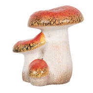 Clayre &amp; Eef | Decoratie Paddenstoelen Rood Wit 10x9x12 cm | 6CE1756