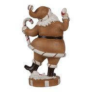 Clayre &amp; Eef | Kerstdecoratie Kerstman Bruin 12x9x20 cm | 6PR4276