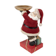 Clayre &amp; Eef | Kerstdecoratie Kerstman Rood 17x13x26 cm | 6PR4300