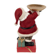 Clayre &amp; Eef | Kerstdecoratie Kerstman Rood 17x13x26 cm | 6PR4300