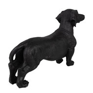 Clayre &amp; Eef | Decoratie Beeld Hond Zwart 37x11x23 cm | 6PR5070