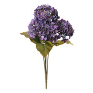 Clayre &amp; Eef | Kunstbloem Hortensia Paars Groen 18x16x44 cm | 6PL0304