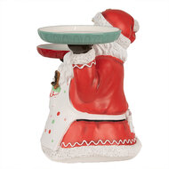 Clayre &amp; Eef | Kerstdecoratie Beeld Kerstman Rood Wit 55x33x44 cm | 6PR4248