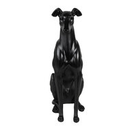 Clayre &amp; Eef | Decoratie Beeld Hond Zwart 20x10x30 cm | 6PR5069