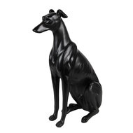 Clayre &amp; Eef | Decoratie Beeld Hond Zwart 20x10x30 cm | 6PR5069