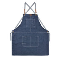 Clayre & Eef | Keukenschort Blauw 82x70 cm | KT041.043