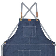 Clayre & Eef | Keukenschort Blauw 82x70 cm | KT041.043
