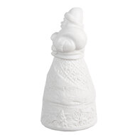 Clayre &amp; Eef | Kerstdecoratie Beeld Kerstman met LED Wit &oslash; 5x11 cm | 6CE1749