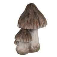 Clayre &amp; Eef | Decoratie Paddenstoelen Bruin Wit 10x8x13 cm | 6CE1766