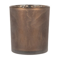Clayre &amp; Eef | Waxinelichthouder bruin &oslash; 9x10 cm | 6GL4661