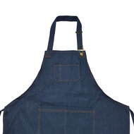 Clayre & Eef | Keukenschort Blauw 77x68 cm | KT041.041