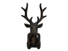 Decoratiebeeld Hert Zen vintage bruin steen maat S 30 x 16 cm | 820615 | Home Sweet Home | Stoer & Sober Woonstijl