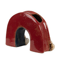 Clayre &amp; Eef | Bloempot Binnen Rood Meerkleurig 26x9x16 cm | 6CE1865