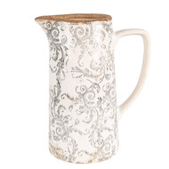 Clayre & Eef | Decoratieve Schenkkan Beige Grijs 21x14x26 cm | 6CE1921L