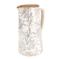 Clayre & Eef | Decoratieve Schenkkan Beige Grijs 21x14x26 cm | 6CE1921L