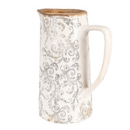 Clayre & Eef | Decoratieve Schenkkan Beige Grijs 21x14x26 cm | 6CE1921L