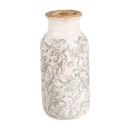 Clayre & Eef | Vaas Beige Grijs ø 15x32 cm | 6CE1927L