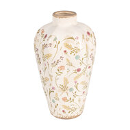 Clayre & Eef | Vaas Beige Roze ø 17x30 cm | 6CE1937S