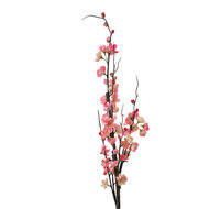 Clayre &amp; Eef | Decoratie tak met bloemen Roze  7x7x115 cm | 5PL0110P