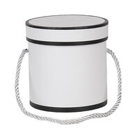 Clayre &amp; Eef | Kado doosje Wit &oslash; 12x12 cm | 66009W