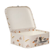 Clayre & Eef | Decoratie koffer Set van 3 Beige 30x21x9/25x18x9/20x16x8 cm | 66022