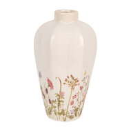 Clayre & Eef | Vaas Beige Roze ø 17x30 cm | 6CE1938S