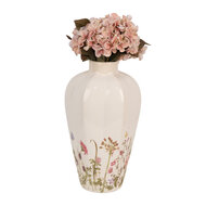 Clayre & Eef | Vaas Beige Roze ø 17x30 cm | 6CE1938S