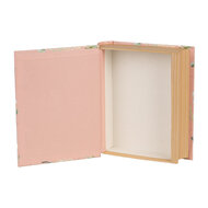Clayre &amp; Eef | Doos in boekvorm Roze Groen 17x14x5 cm | 66018