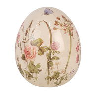 Clayre &amp; Eef | Decoratie Ei Beige Roze &oslash; 14x16 cm | 6CE1918L