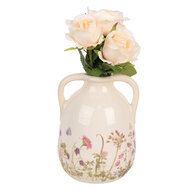 Clayre & Eef | Vaas Beige Roze ø 14x18 cm | 6CE1947M