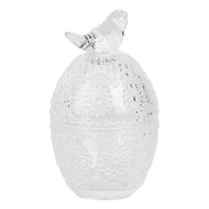 Clayre & Eef | Bonbonniere met deksel Transparant ø 9x16 cm | 6GL5000