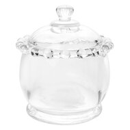 Clayre & Eef | Bonbonniere met deksel Transparant ø 8x10 cm | 6GL5001