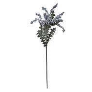 Clayre & Eef | Decoratie tak met bloemen Blauw Groen 20x20x103 cm | 6PL0329