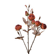 Clayre &amp; Eef | Decoratie tak met bloemen Oranje Bruin 16x9x73 cm | 6PL0330P